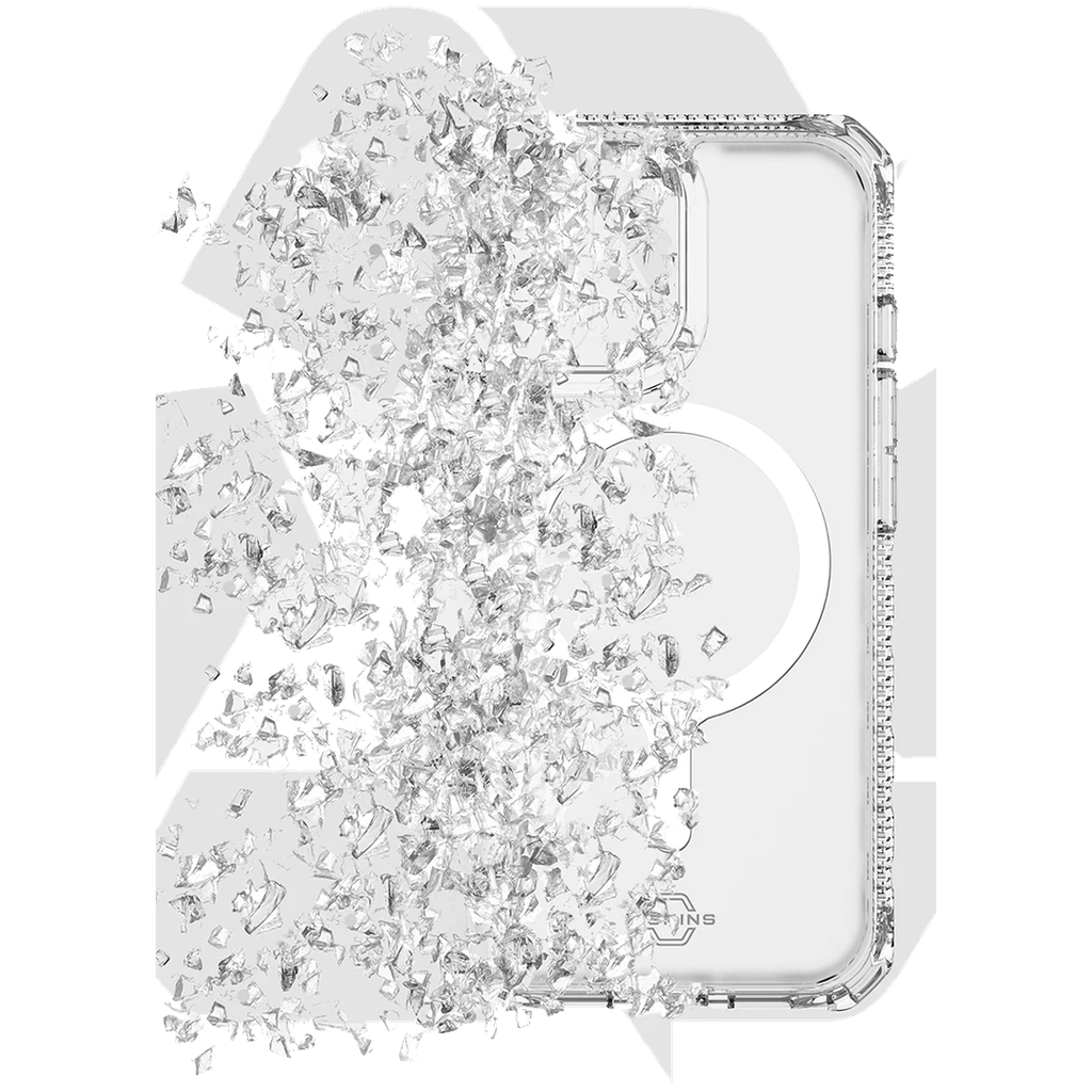 ItSkins Hybrid R Vapor Stand Funda con MagSafe para iPhone 17 - Transparente