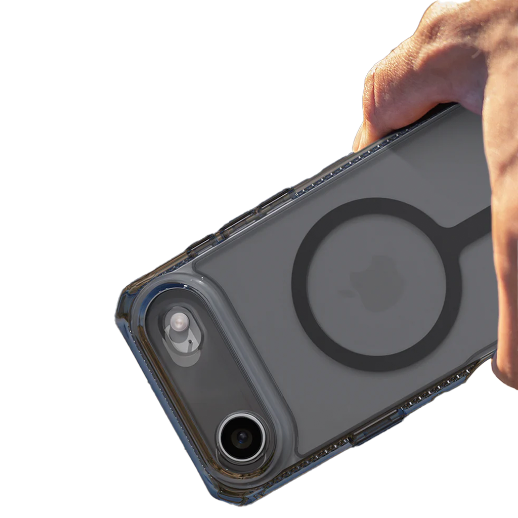 ItSkins Hybrid R Vapor Stand Funda con MagSafe para iPhone 17 Air - Humo