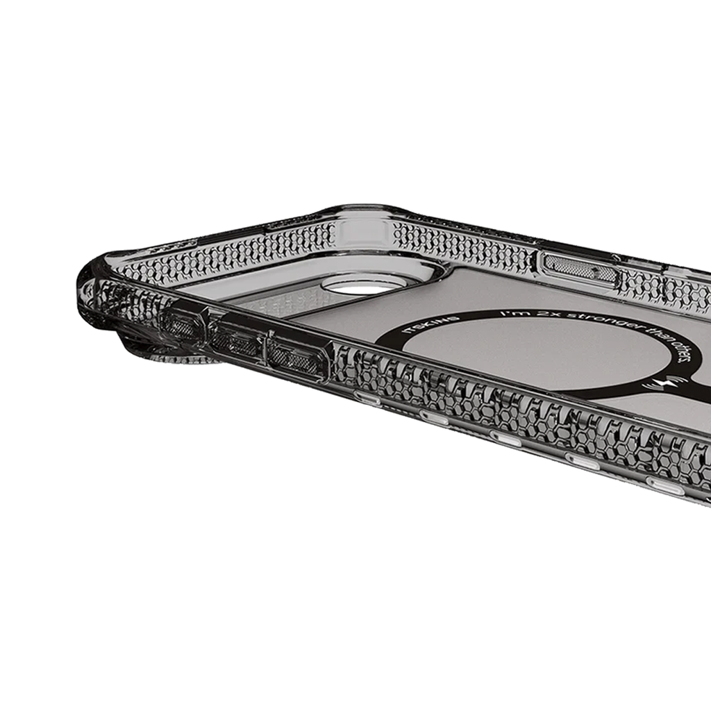 ItSkins Hybrid R Vapor Stand Funda con MagSafe para iPhone 17 Air - Humo