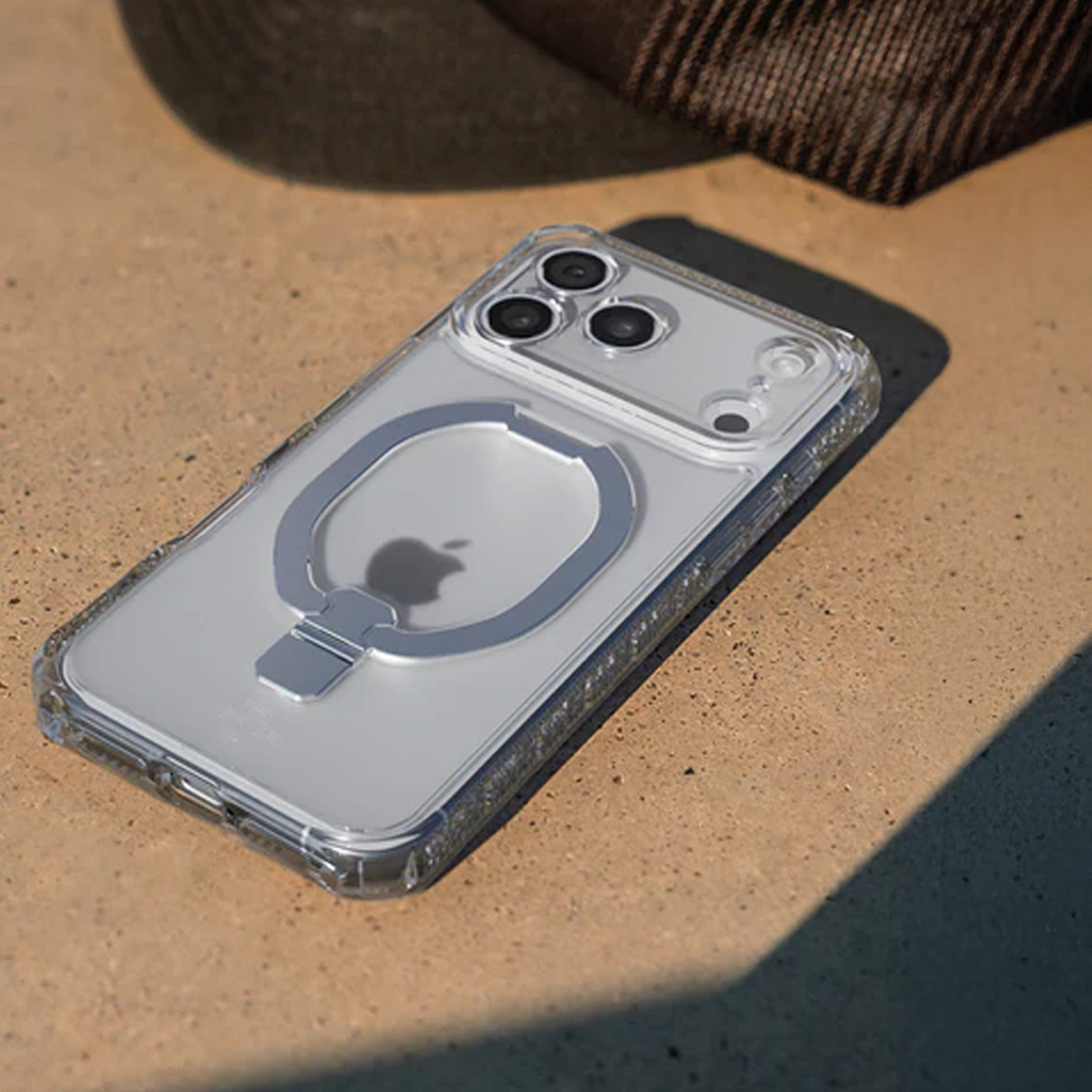 Itskins Hybrid R Vapor Stand Funda con Magsafe para iPhone 17 Air - Transparente