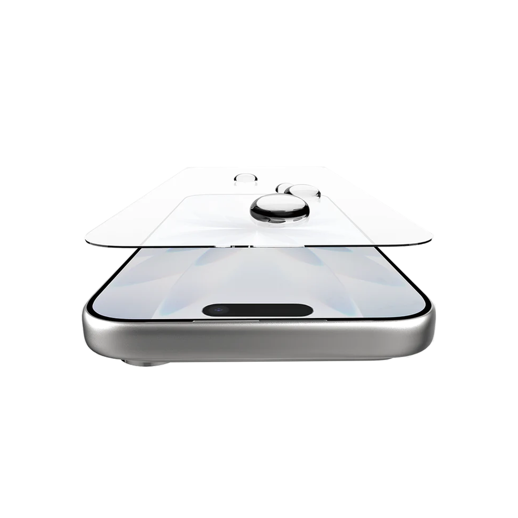 ItSkins Hybrid Defense Protector de Pantalla de Vidrio con Removedor de Tierra para iPhone 17 - Transparente
