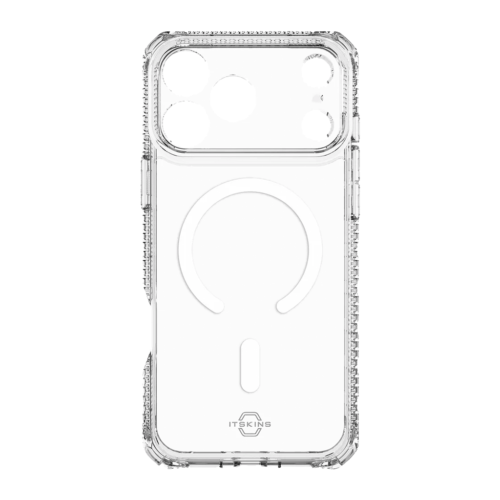 ItSkins Hybrid R Funda Transparente con MagSafe para iPhone 17 Pro - Transparente