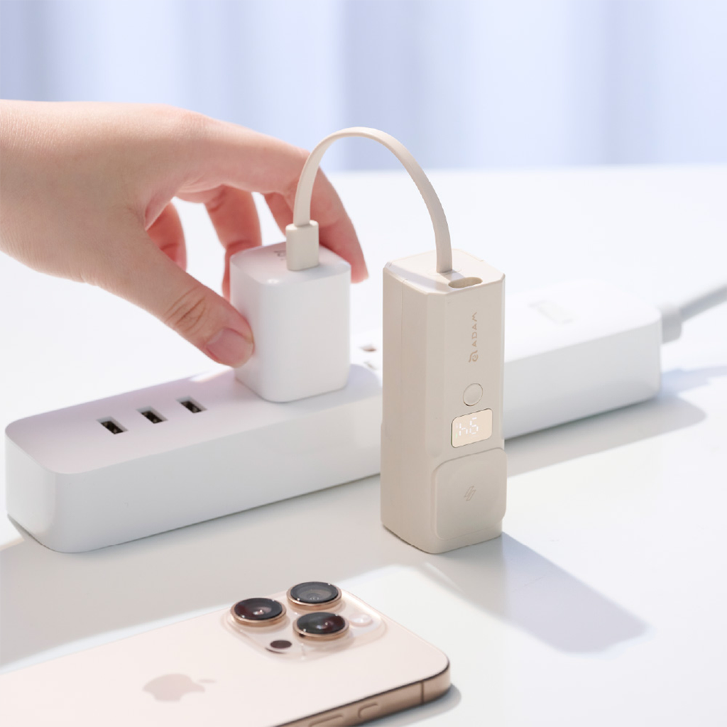 Adam Elements VIONTA P5 Pro 5 en 1 Banco de Carga Pocket 5000mAh - Beige