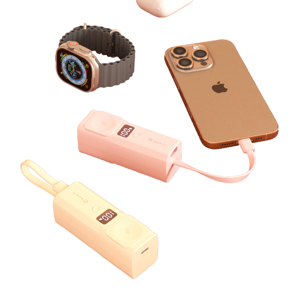 Adam Elements VIONTA P5 Pro 5 en 1 Banco de Poder Pocket 5000mAh - Rosa