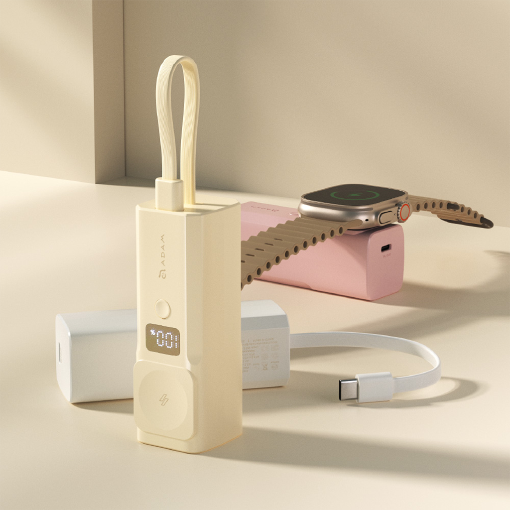 Adam Elements VIONTA P5 Pro 5 en 1 Banco de Poder Pocket 5000mAh - Rosa