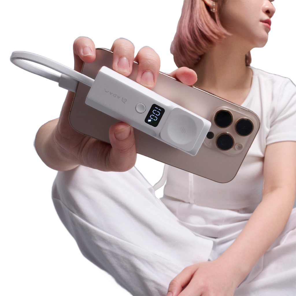 Adam Elements VIONTA P5 Pro 5 en 1 Banco de Carga Pocket 5000mAh - Blanco