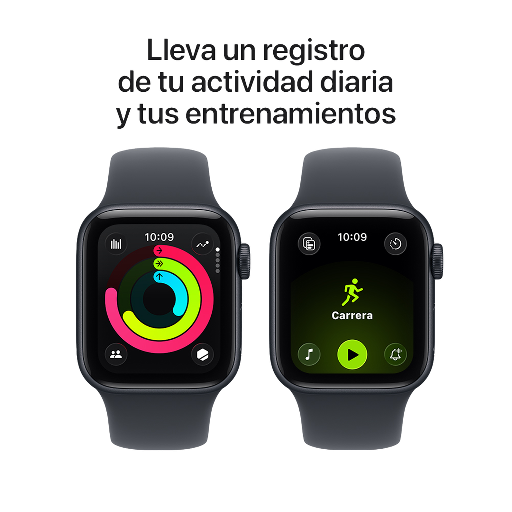 Apple Watch SE 3 GPS 44mm - Caja de Aluminio Medianoche - Banda Deportiva Medianoche - M/