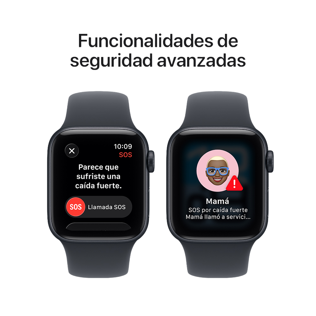 Apple Watch SE 3 GPS 44mm - Caja de Aluminio Medianoche - Banda Deportiva Medianoche - M/