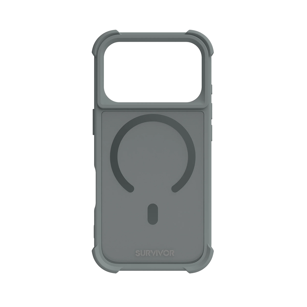 Funda Survivor Endurance de Griffin con MagSafe para iPhone 17 - Gris solar