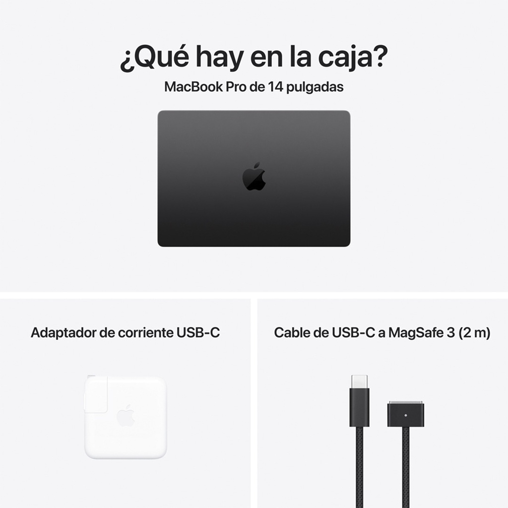 MacBook Pro 14" M5 - 10 CPU, 10 GPU, 16GB, 1TB - Negro Espacial