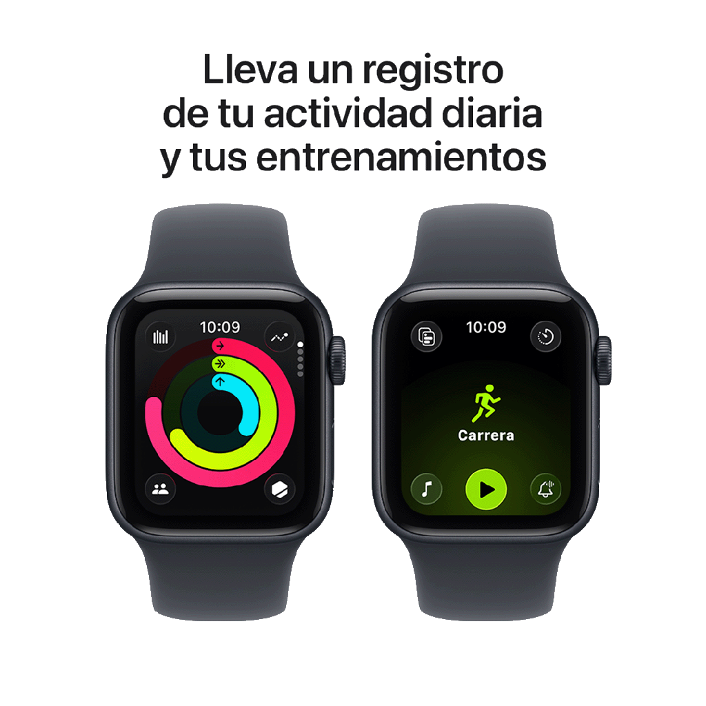 Apple Watch SE 3 (GPS) 44mm - Caja de Aluminio Medianoche - Banda Deportiva Medianoche - S/M