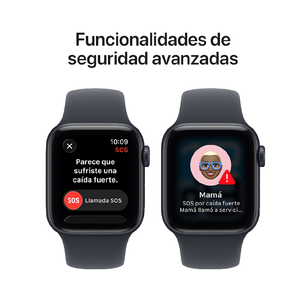Apple Watch SE 3 (GPS) 44mm - Caja de Aluminio Medianoche - Banda Deportiva Medianoche - S/M