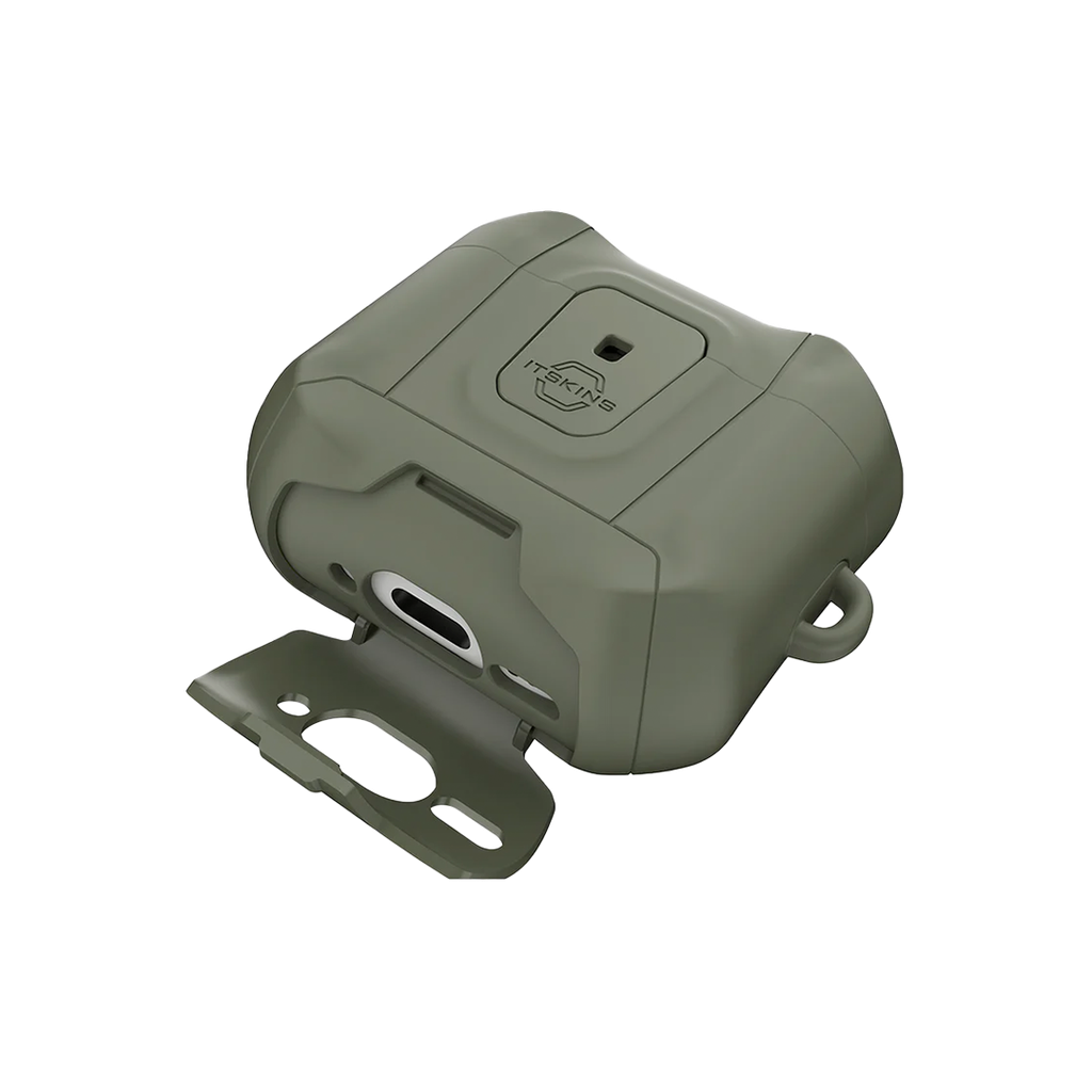 Funda Hybrid con MagSafe para AirPods 4 - Verde oliva