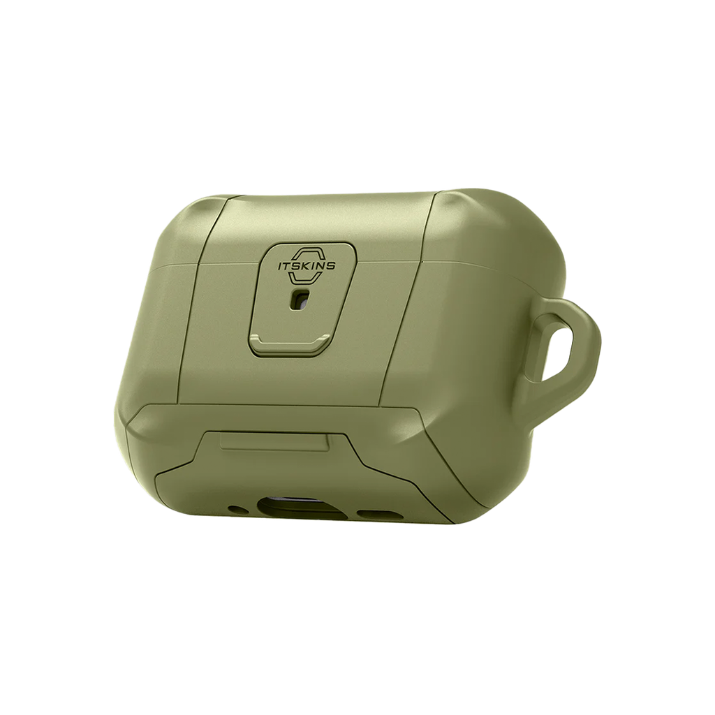 Funda Hybrid Stand Pro de Itskins para AirPods Pro 3 - Verde oliva