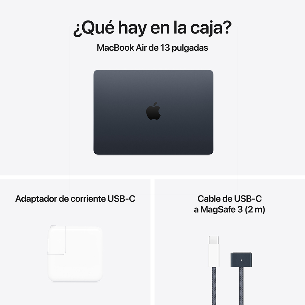 DIA L - MacBook Air 13" M4 - 10 CPU, 10 GPU, 16GB, 512GB - Medianoche