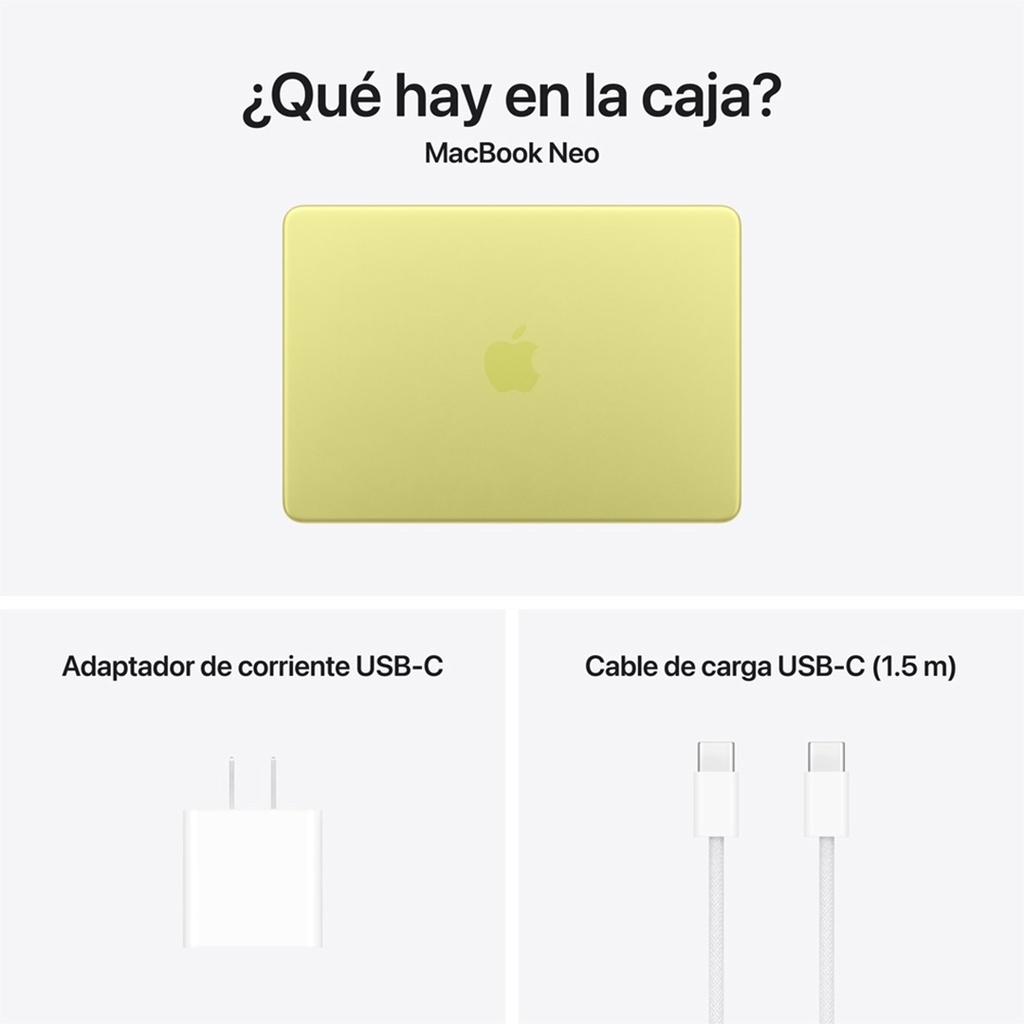 PREV_MacBook Neo 13" A18 Pro - 6 CPU, 5 GPU, 8GB, 256GB - Amarillo cítrico