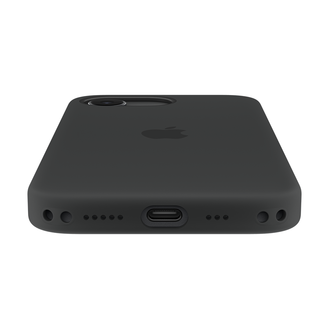 Funda de silicona con MagSafe de Apple para iPhone 17e - Negro