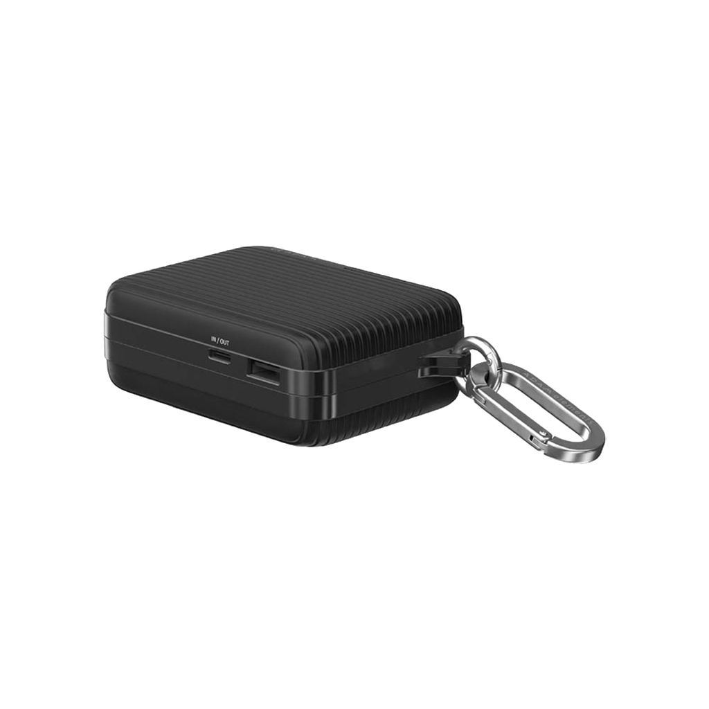 Batería externa de viaje  VIONTA T1 de 10.000 mAh con cable integrado de  Adam Elements - Negro