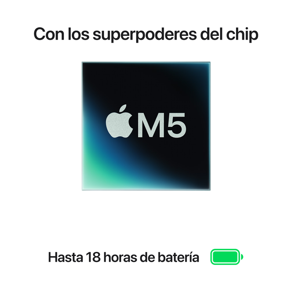 MacBook Air 15" M5 - 10 CPU, 10 GPU, 16GB, 512GB - Plata