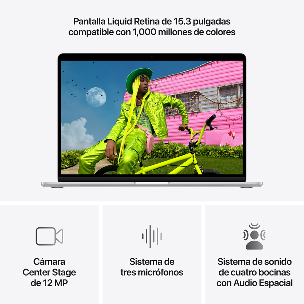 MacBook Air 15" M5 - 10 CPU, 10 GPU, 16GB, 512GB - Plata