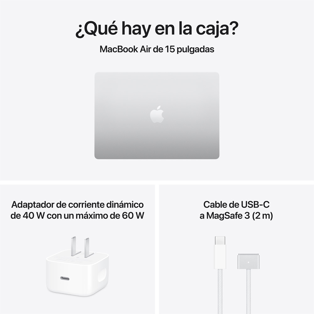 MacBook Air 15" M5 - 10 CPU, 10 GPU, 24GB, 1TB - Plata
