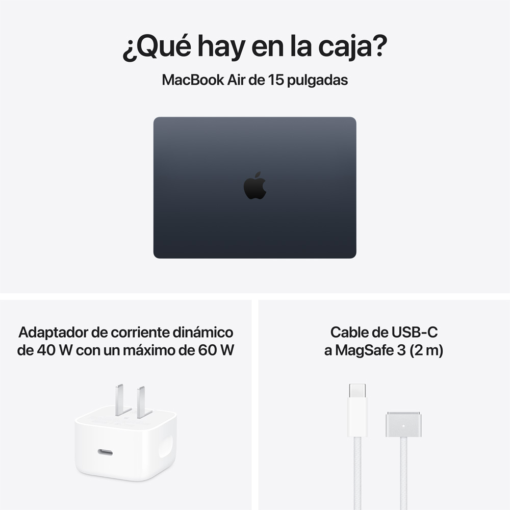 MacBook Air 15" M5 - 10 CPU, 10 GPU, 16GB, 1TB - Medianoche