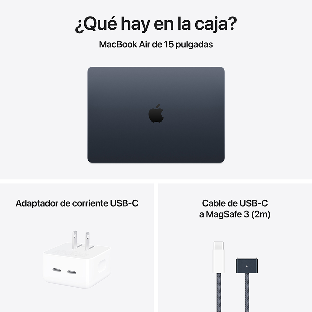 MacBook Air 15" M5 - 10 CPU, 10 GPU, 24GB, 1TB - Medianoche