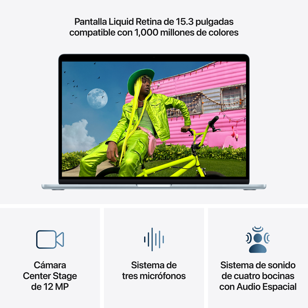 MacBook Air 15" M5 - 10 CPU, 10 GPU, 16GB, 1TB - Azul cielo