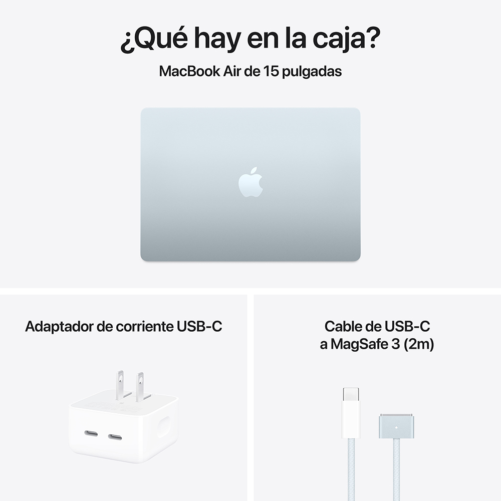 MacBook Air 15" M5 - 10 CPU, 10 GPU, 24GB, 1TB - Azul cielo
