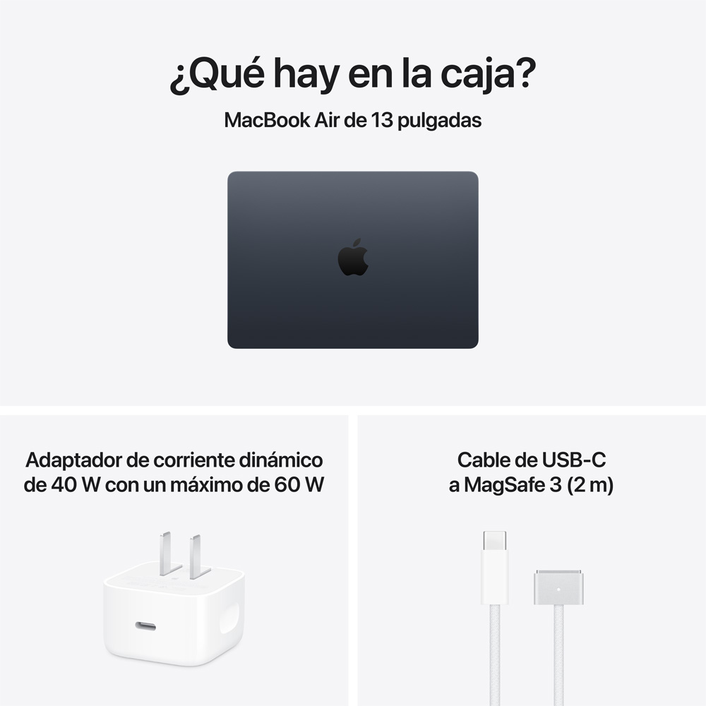 MacBook Air 13" M5 - 10 CPU, 10 GPU, 24GB, 1TB - Medianoche