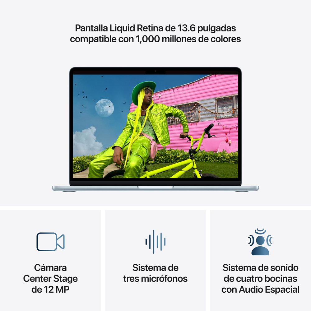 MacBook Air 13" M5 - 10 CPU, 10 GPU, 24GB, 1TB - Azul cielo