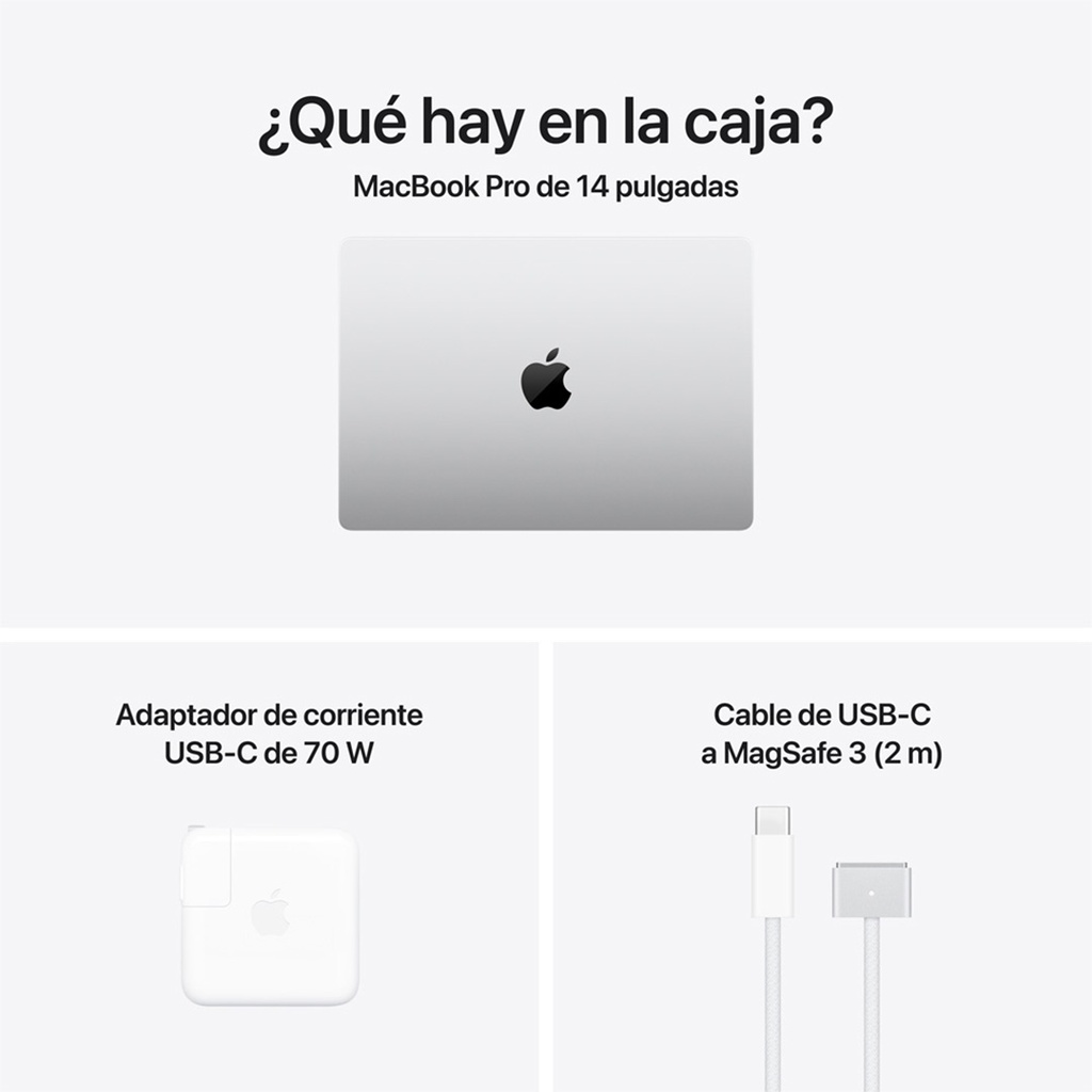 MacBook Pro 14" M5 Pro - 15 CPU, 16 GPU, 24GB, 2TB - Plata