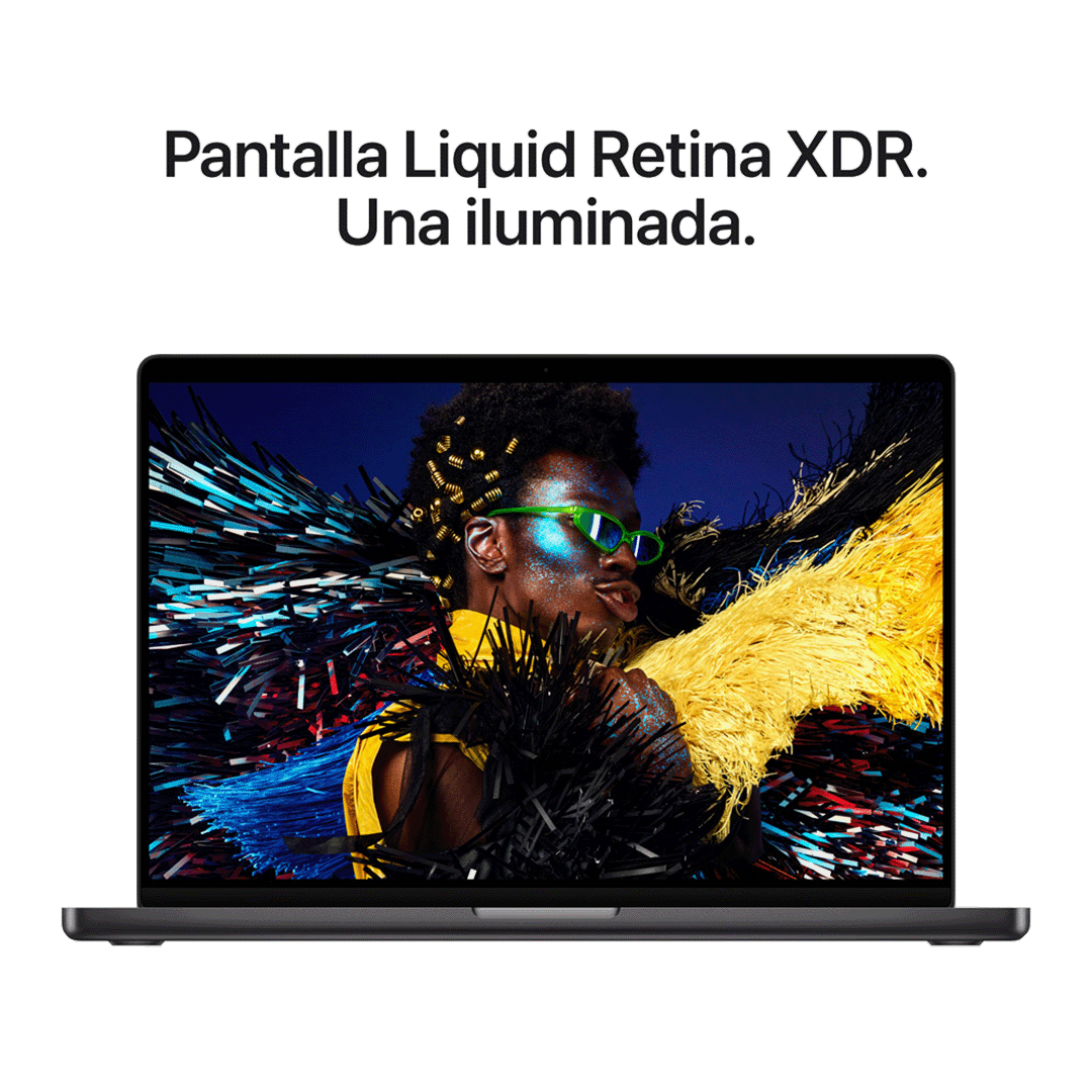 MacBook Pro 16" M5 Pro - 18 CPU, 20 GPU, 48GB, 1TB - Negro espacial
