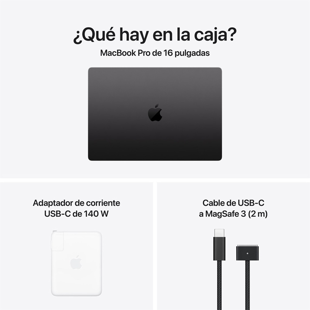 MacBook Pro 16" M5 Pro - 18 CPU, 20 GPU, 48GB, 1TB - Negro espacial