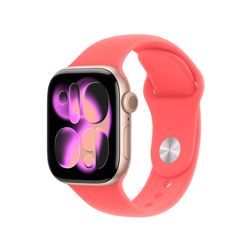 Banda deportiva Guayaba brillante de Apple para caja de 42 mm S/M