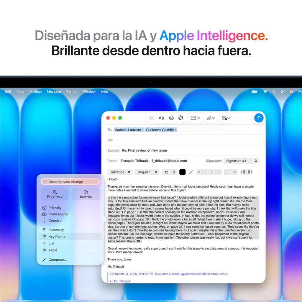 MacBook Neo 13" A18 Pro (CTO) - 6 CPU, 5 GPU, 8GB, 512 GB, Magic Keyboard con Touch ID - Español (España) - Índigo