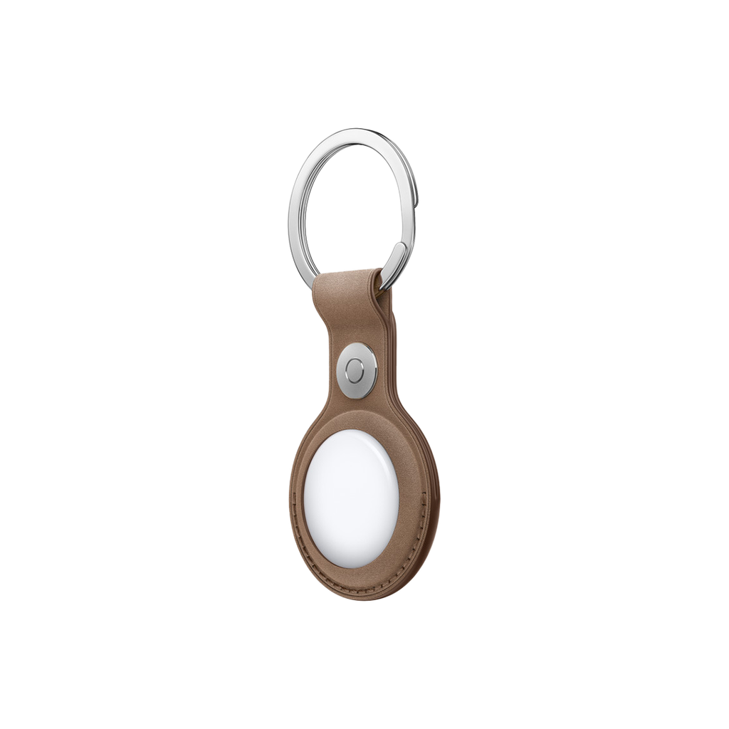 Llavero de trenzado fino para el AirTag - Marrón topo