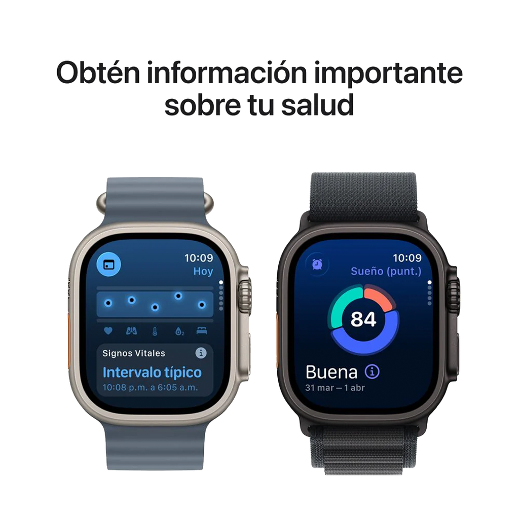 Apple Watch Ultra 3 (GPS + Cellular) 49 mm - Caja de titanio negro - Banda Alpine negra - L