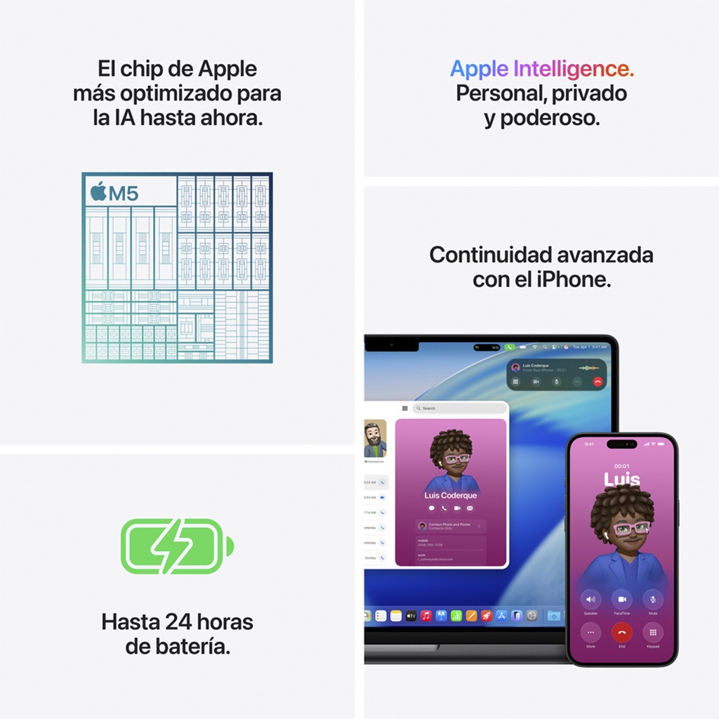 MacBook Pro 14" M5 - 10 CPU, 10 GPU, 32GB, 1TB - Plata
