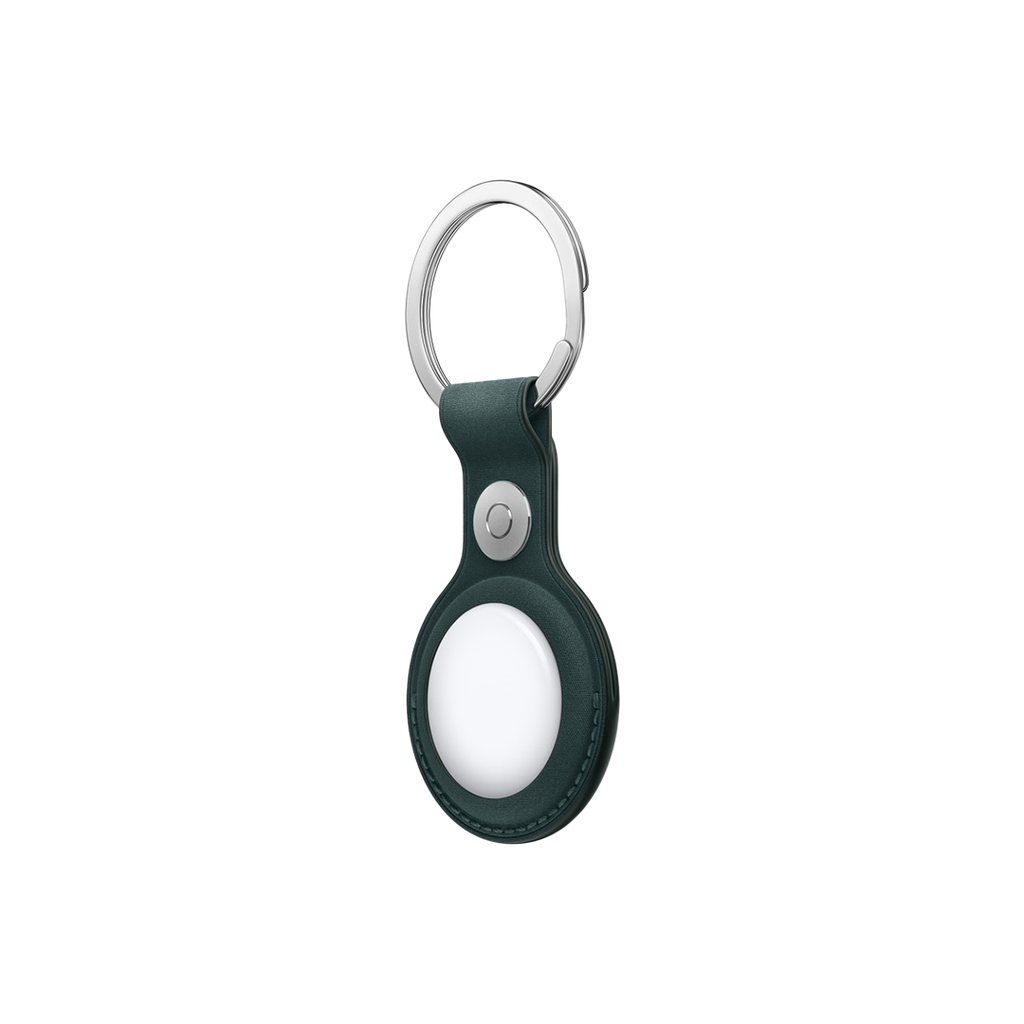 Llavero de Trenzado Fino para AirTag - Verde Oscuro