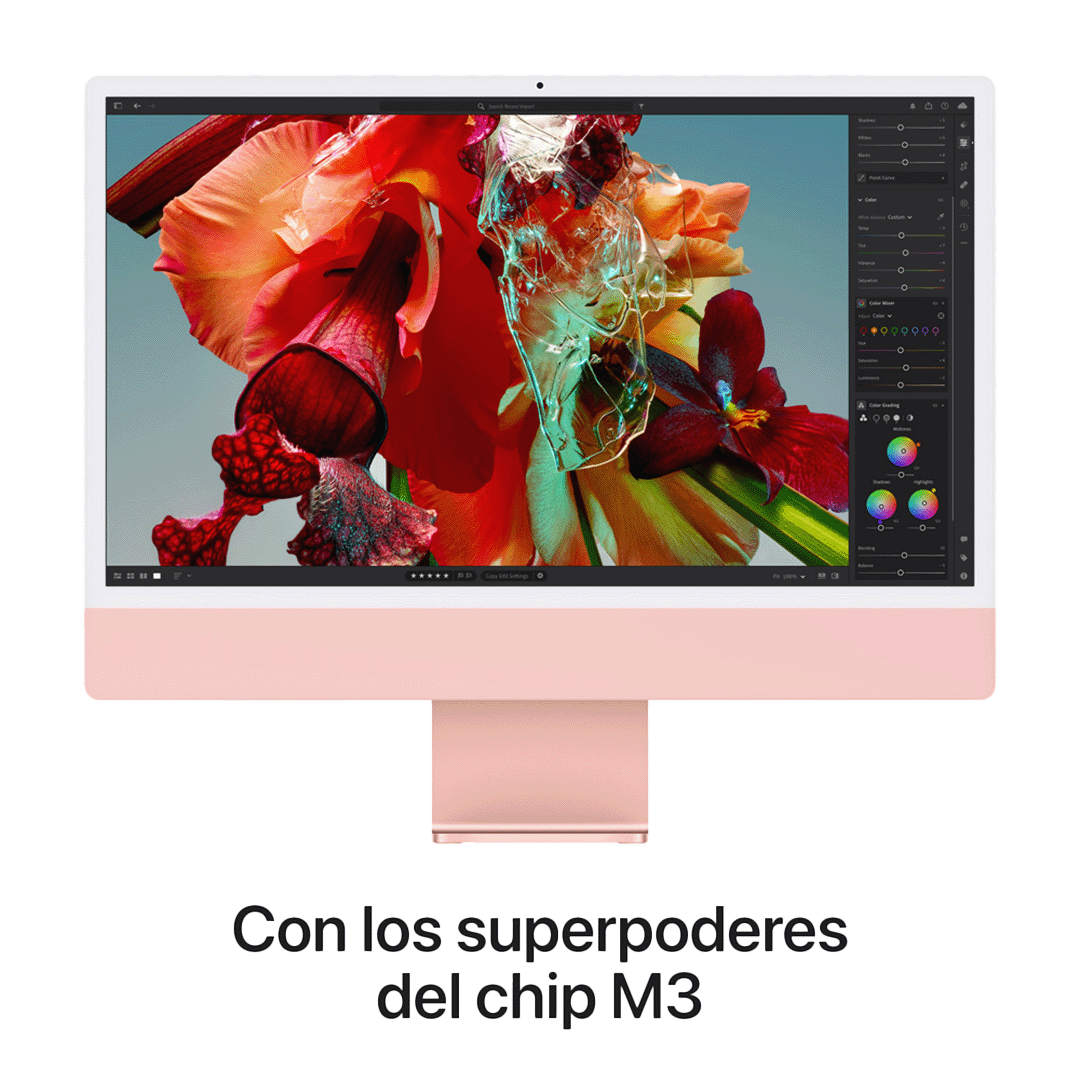 iMac 24'' M3 8 Core CPU 8 Core GPU 8 GB RAM 256 GB - Rosa