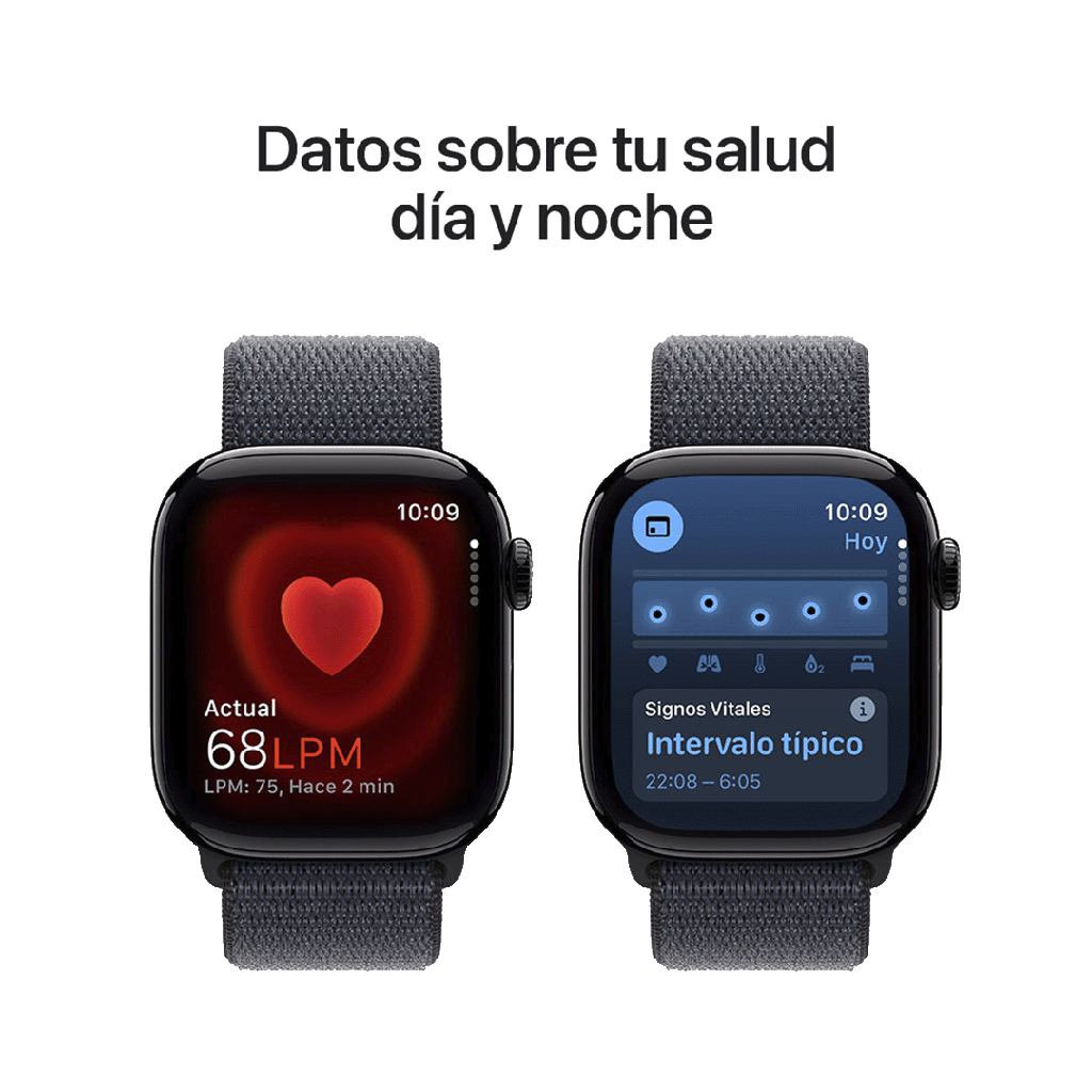 Apple Watch S10 GPS 46mm - Caja de Aluminio Negro Azabache - Loop Deportivo Tinta