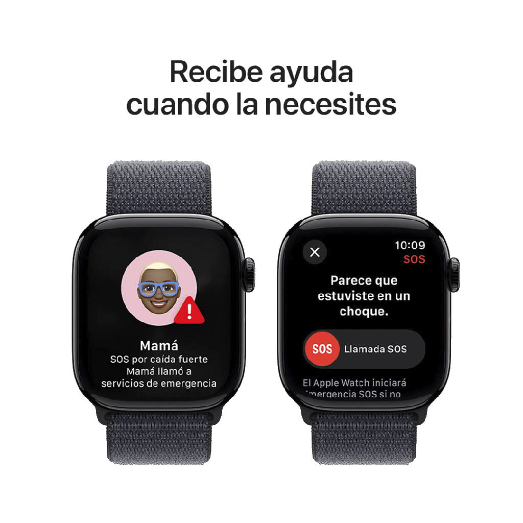 Apple Watch S10 GPS 46mm - Caja de Aluminio Negro Azabache - Loop Deportivo Tinta