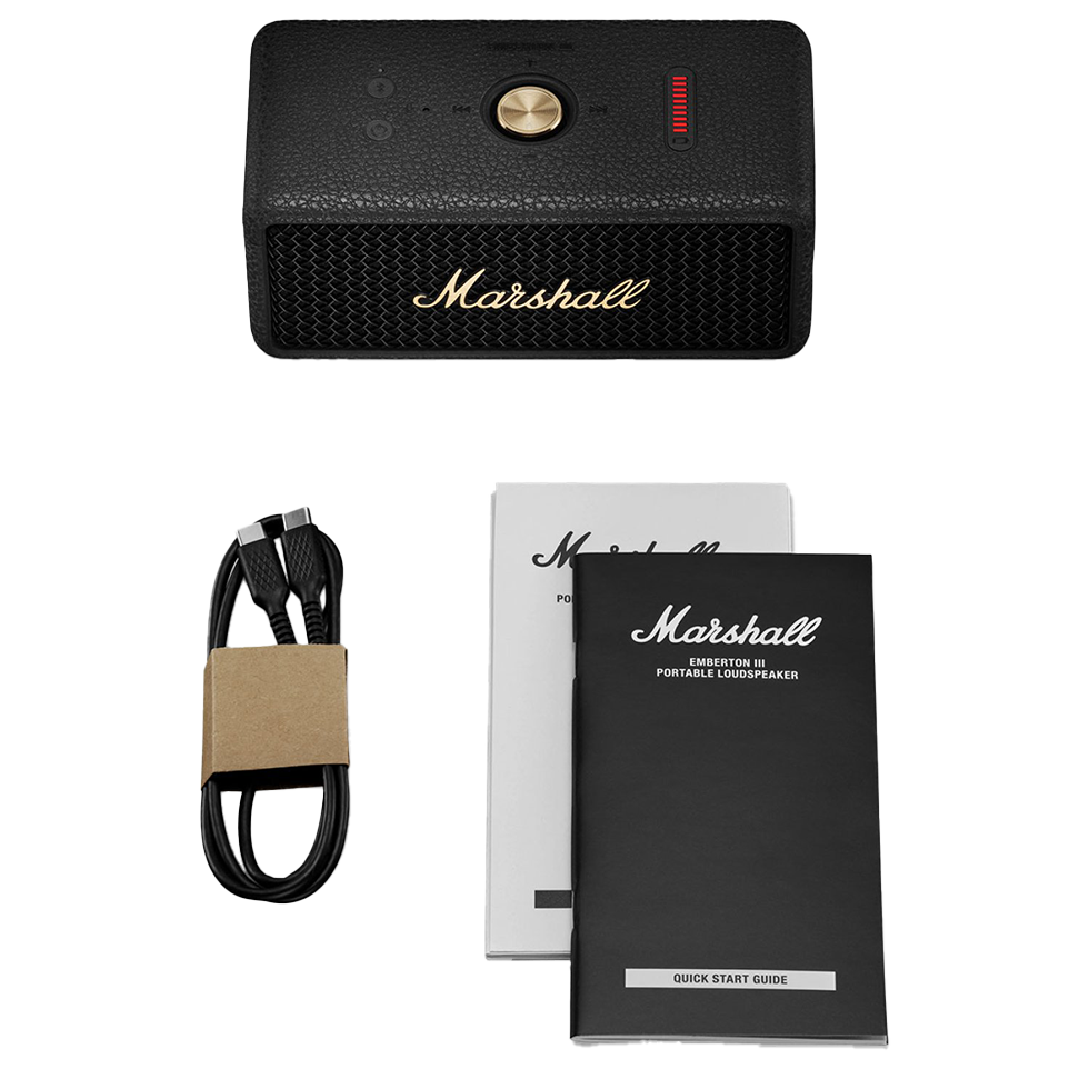 Marshall Emberton III Parlante Bluetooth - Negro y Brasa