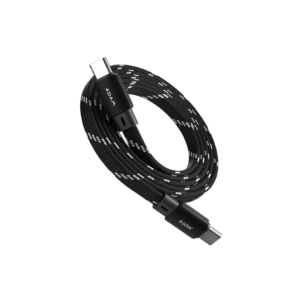 Adam Elements CASA MF200 USB-C a USB-C 60W Cable de carga Magnético - Negro