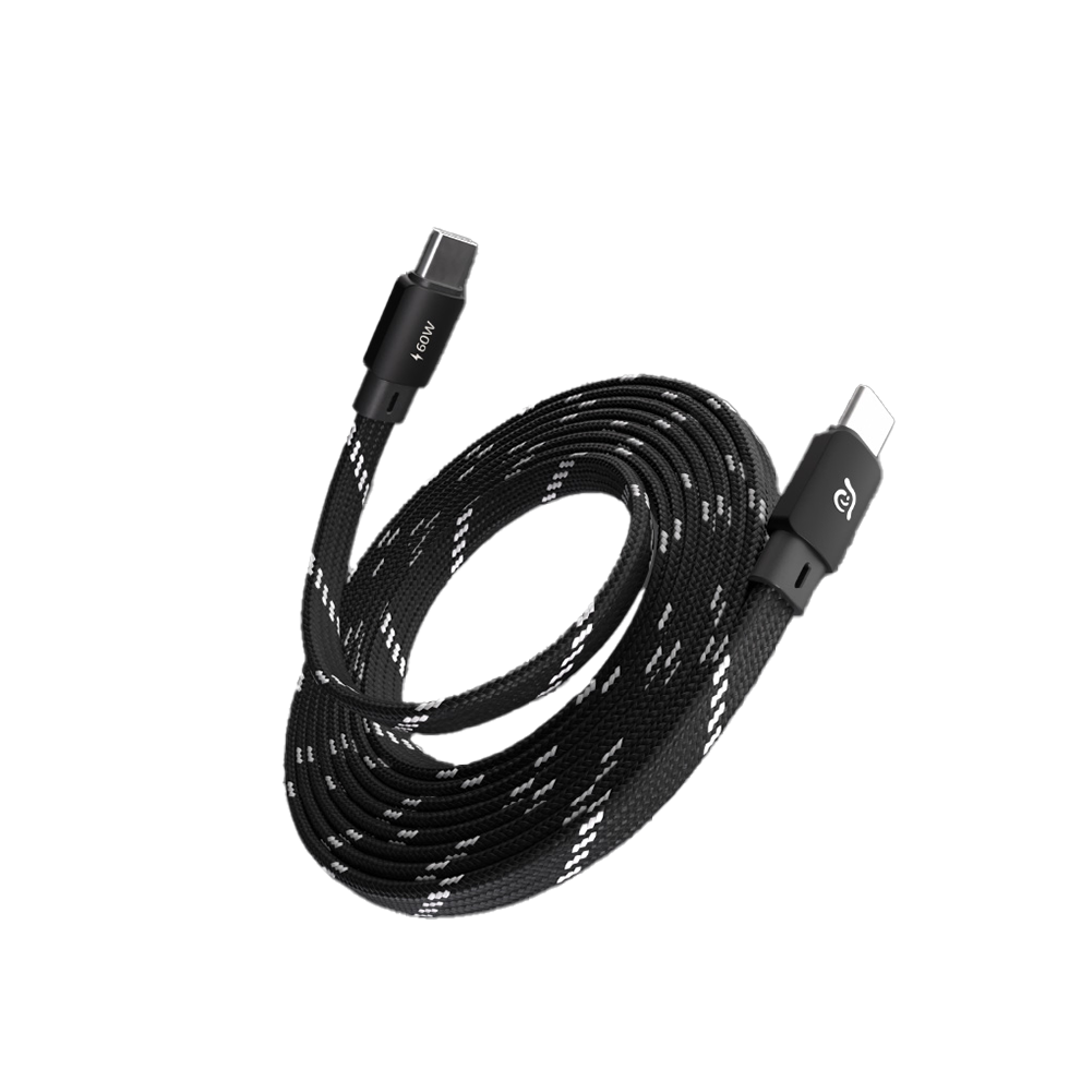 Adam Elements CASA MF200 USB-C a USB-C 60W Cable de carga Magnético - Negro