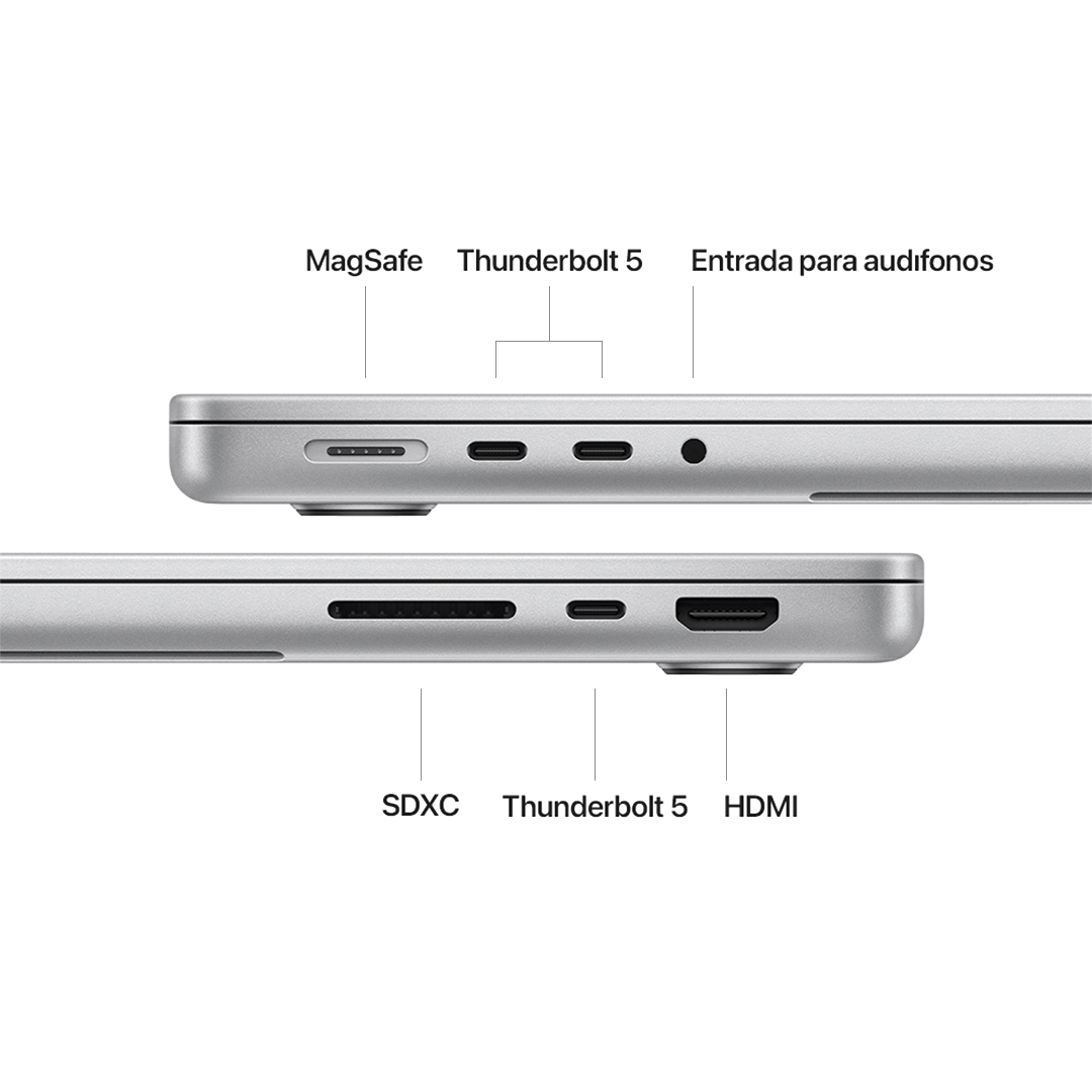 MacBook Pro 14" M4 Pro - 14 CPU, 20 GPU, 24 GB, 1 TB - Plata
