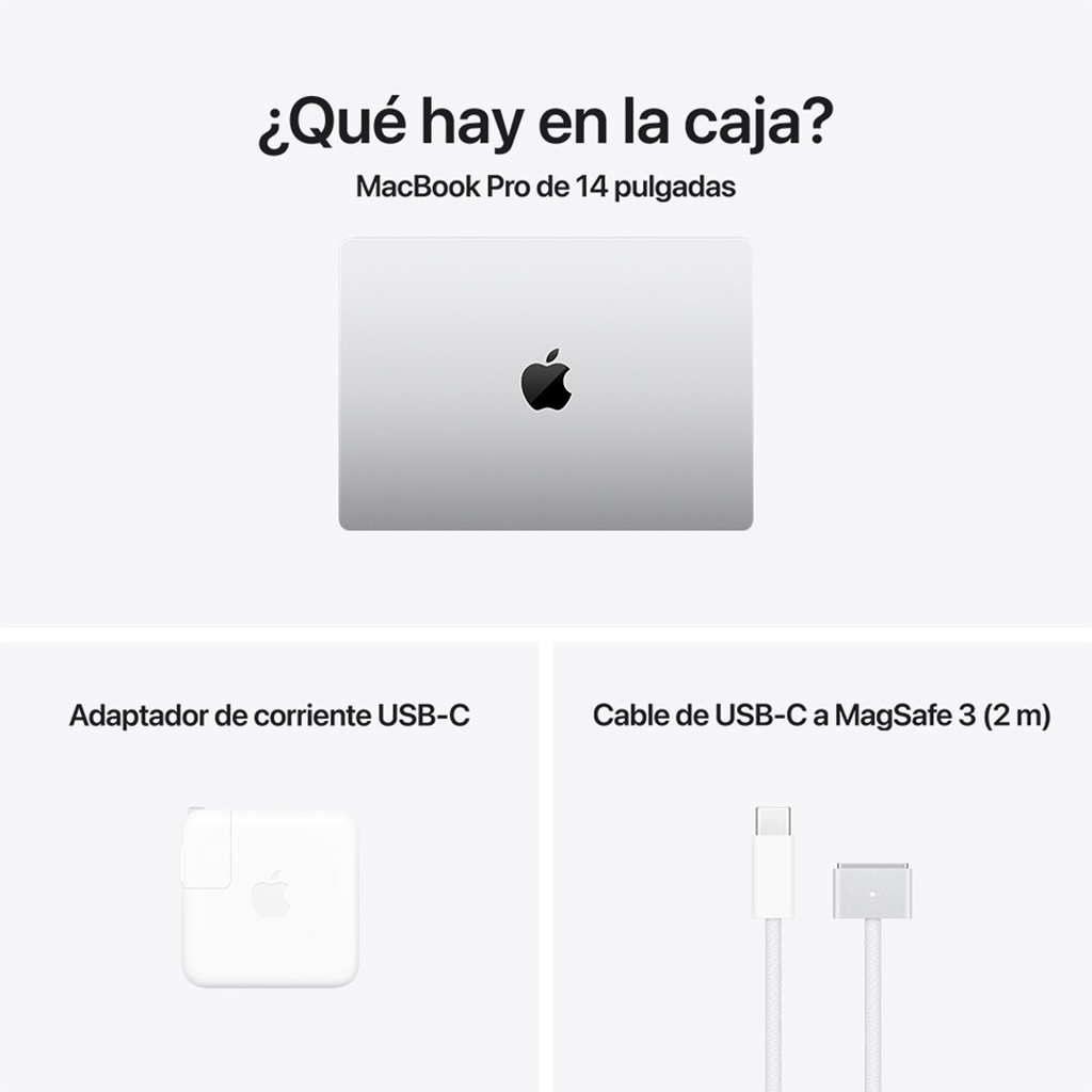 MacBook Pro 14" M4 Pro - 14 CPU, 20 GPU, 24 GB, 1 TB - Plata