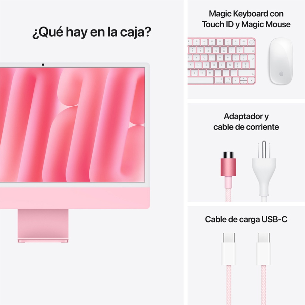 iMac 24" M4 - 10 CPU, 10 GPU, 24 GB, 512 GB - Rosa