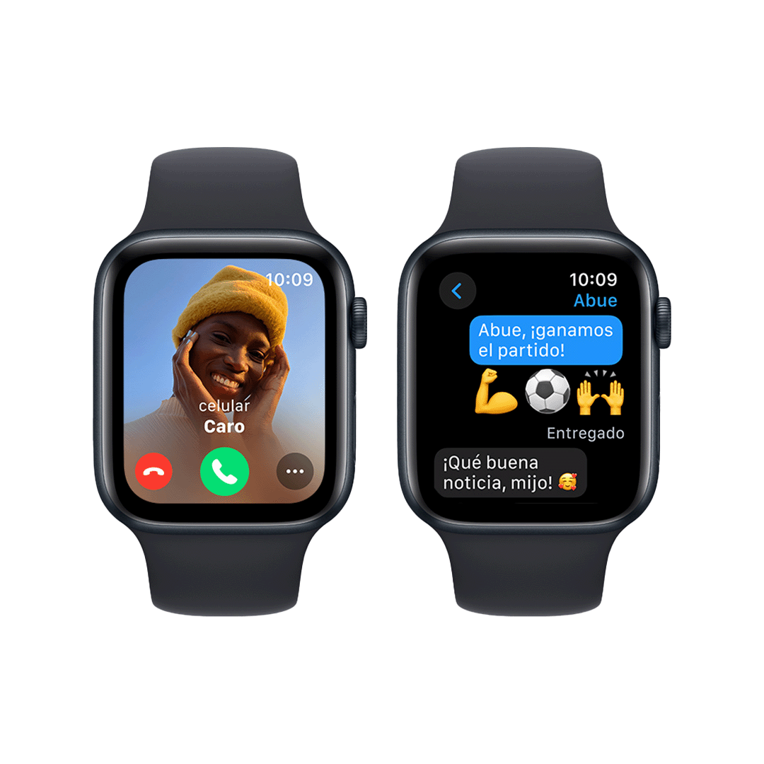 Apple Watch SE GPS 44mm - Caja de Aluminio Medianoche con Banda Deportiva Medianoche - S/M